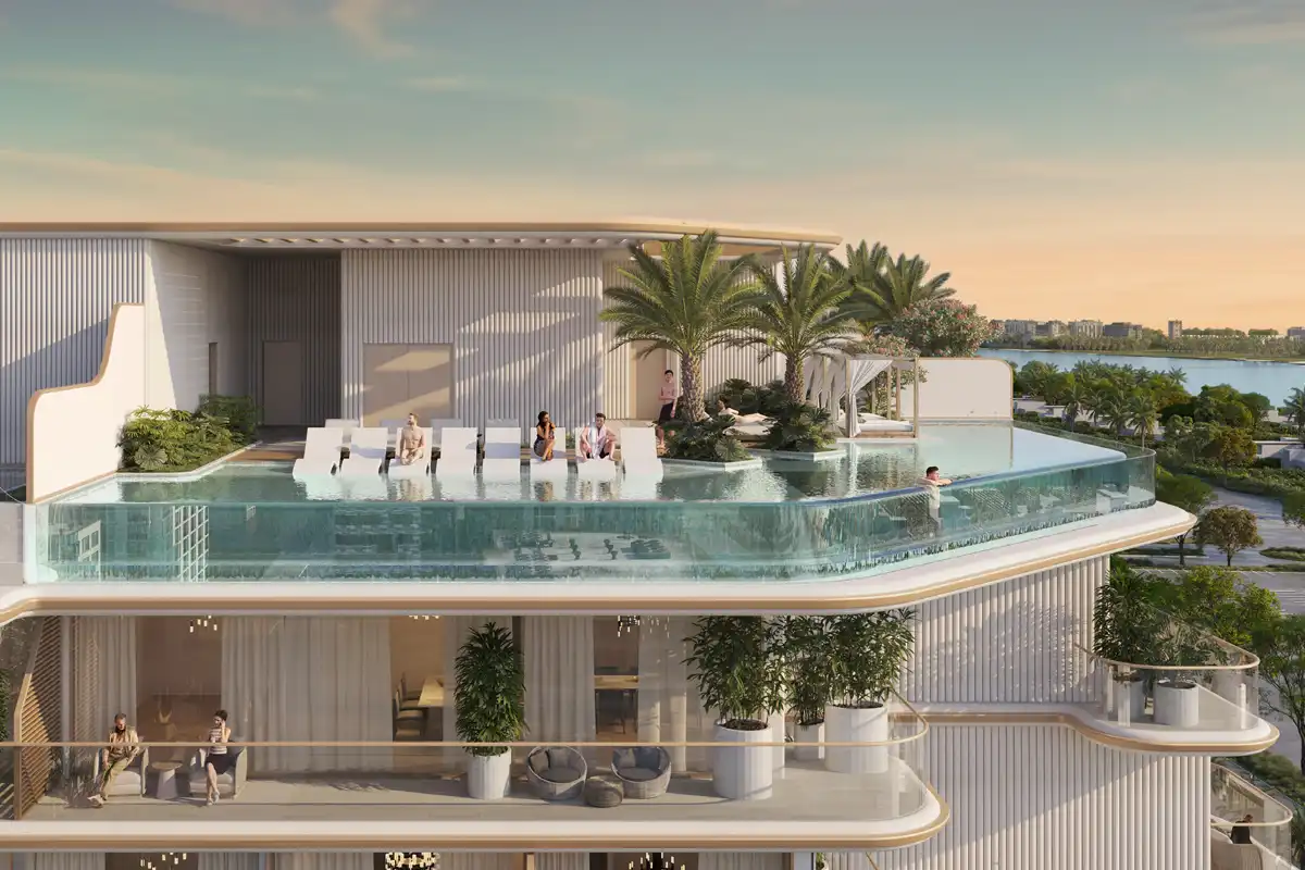 Rooftop Glass pool